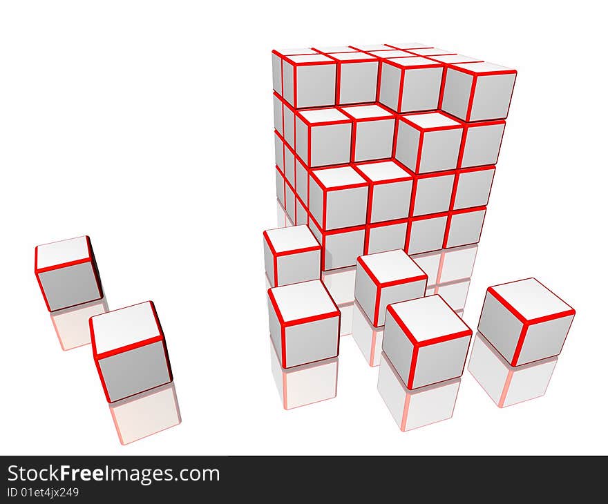 Many cubes