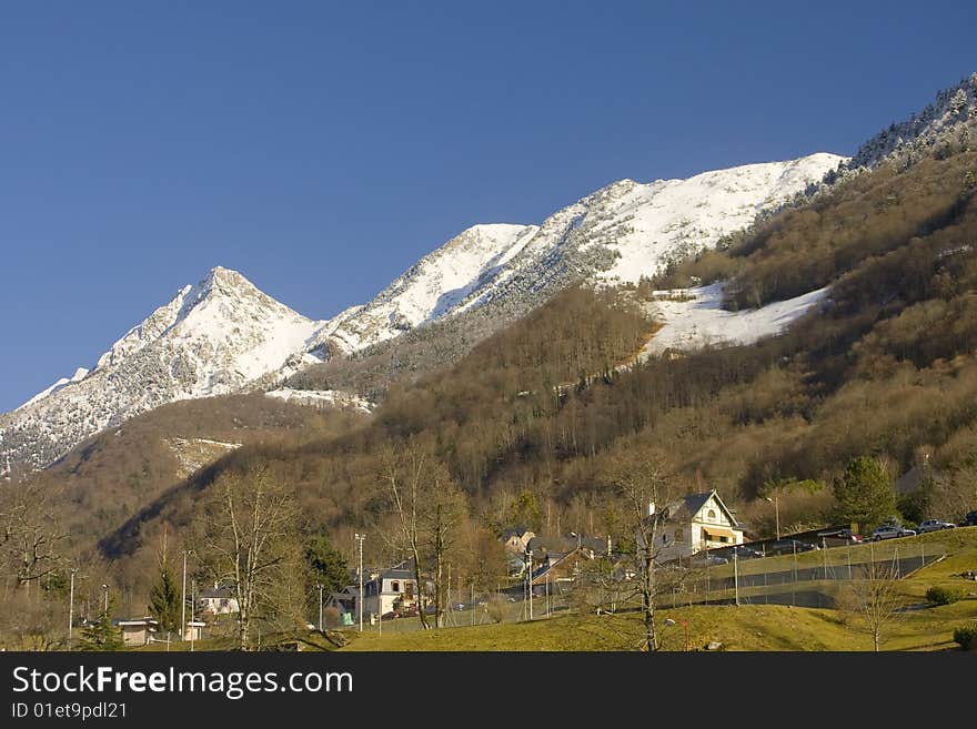 Beautiful landscape with a blue sky. Beautiful landscape with a blue sky