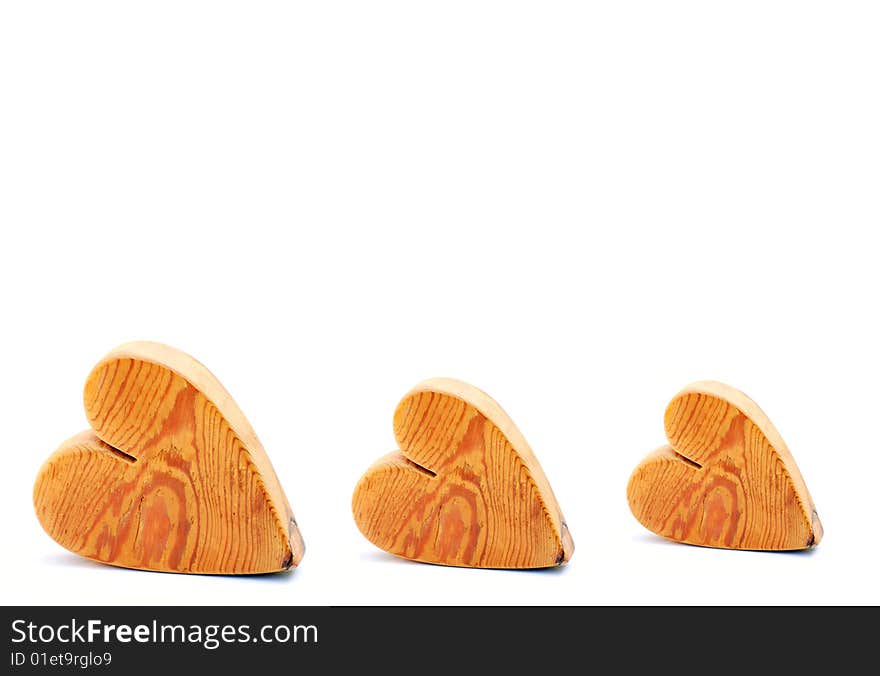 Wooden hearts