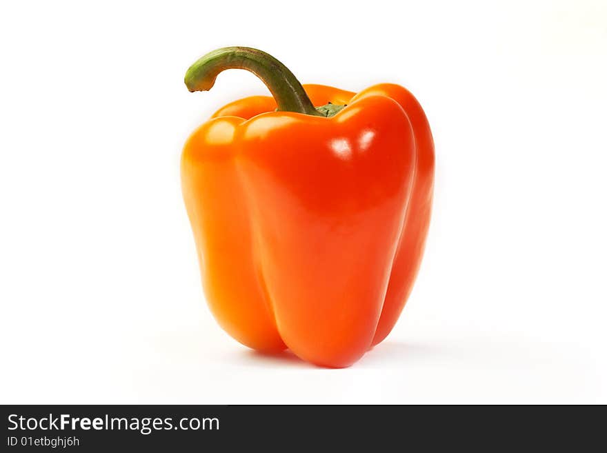 Red pepper isolated on white background