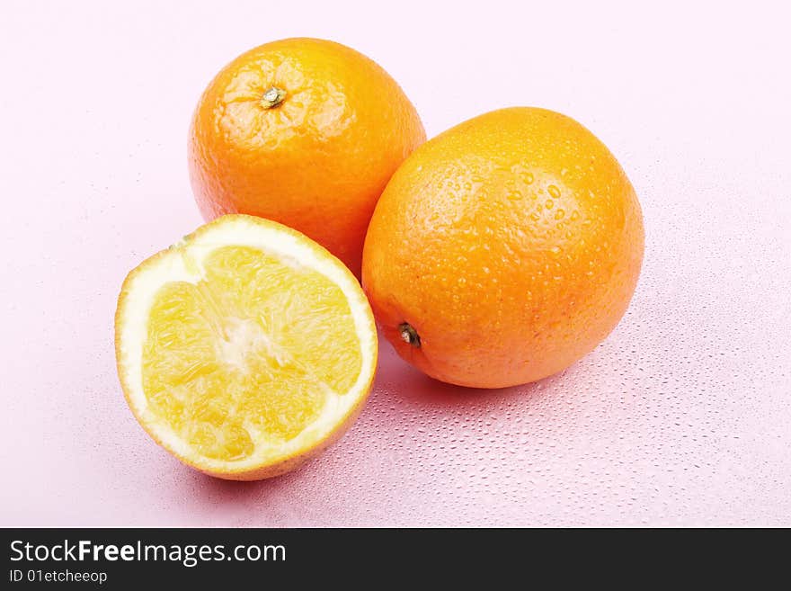 Orange isolated on white background. Orange isolated on white background