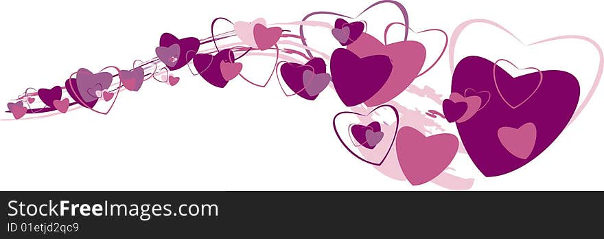 Maroon heart vector  illustration, to day saint Valentin. Maroon heart vector  illustration, to day saint Valentin