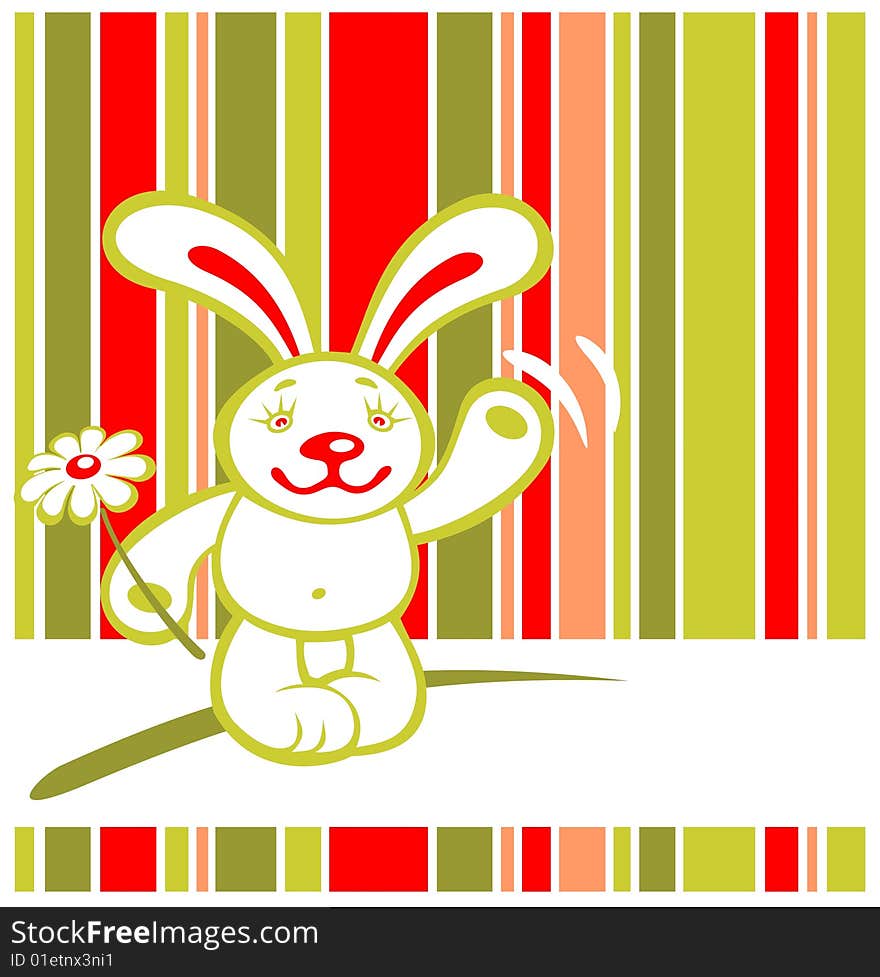 Cartoon rabbit