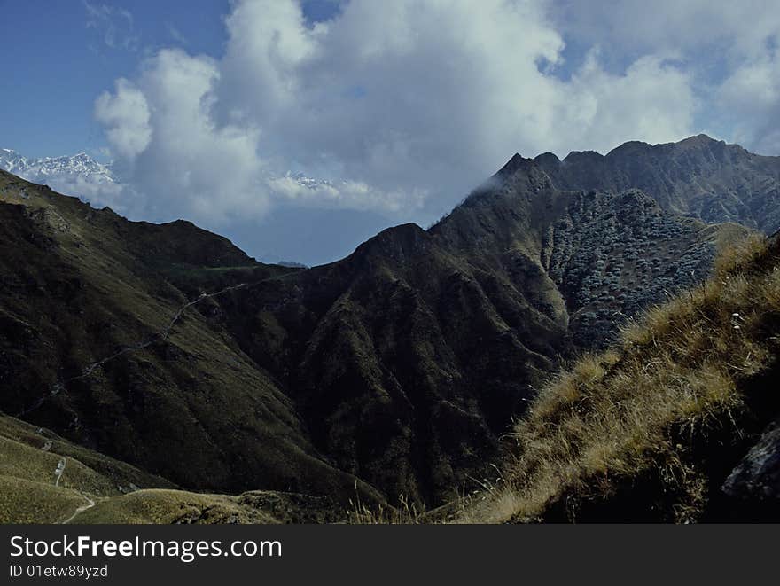 Mountain path, Himalayas