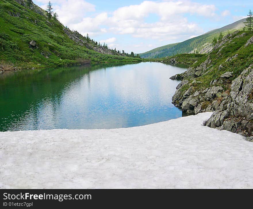 The nature of Altai, lake