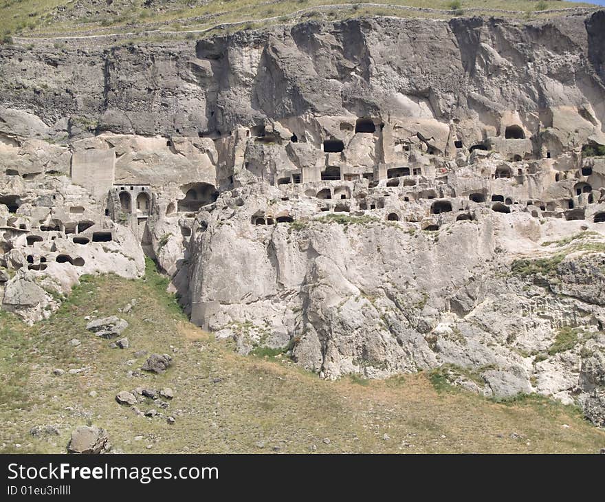 Vardzia old stones city, Georgia. Beauty view. Vardzia old stones city, Georgia. Beauty view.