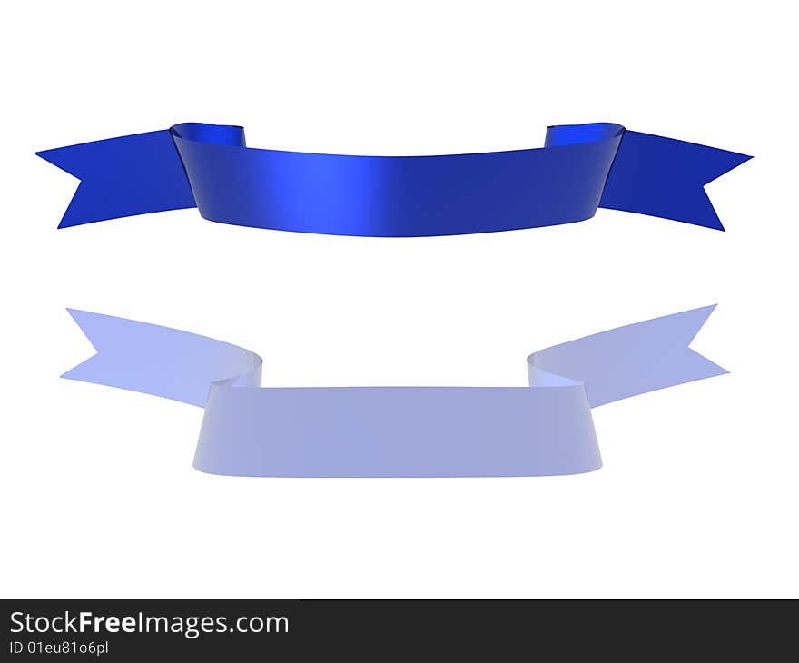 Ribbon isolated in white background