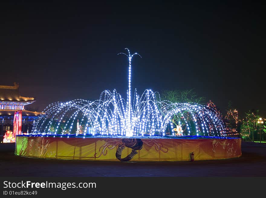 It was taken in the night of the Spring Festival, China. It was taken in the night of the Spring Festival, China.