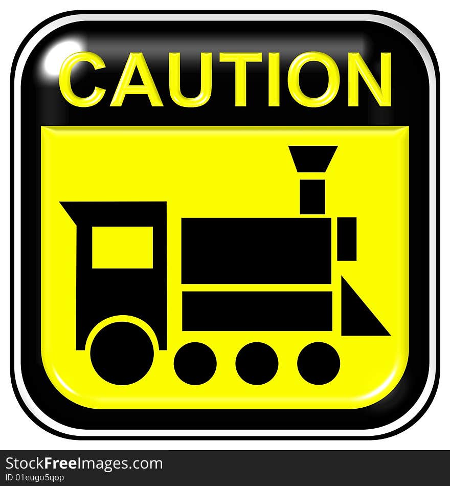 Caution - locomotive