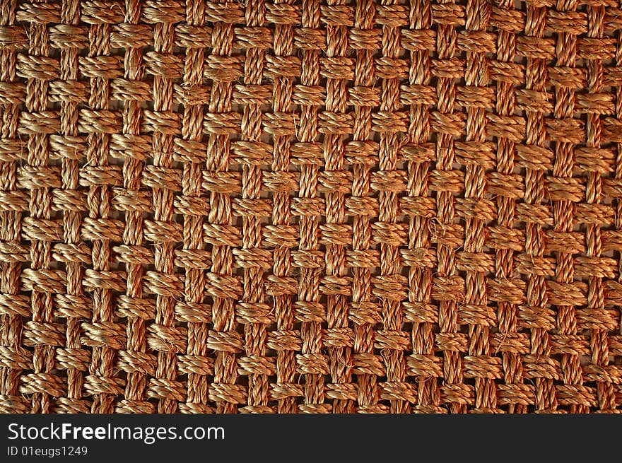 Straw brown serviette, natural texture. Straw brown serviette, natural texture