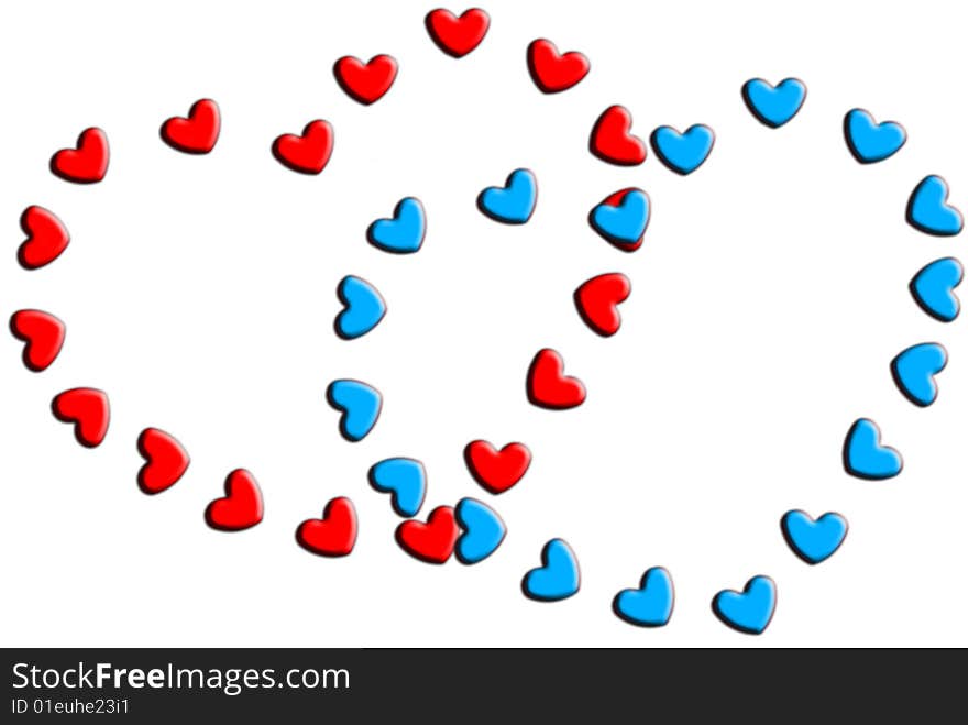 Heart, red, hearts, love, blue, valentine, on white, background, postcard, feelings, couple, in love. Heart, red, hearts, love, blue, valentine, on white, background, postcard, feelings, couple, in love