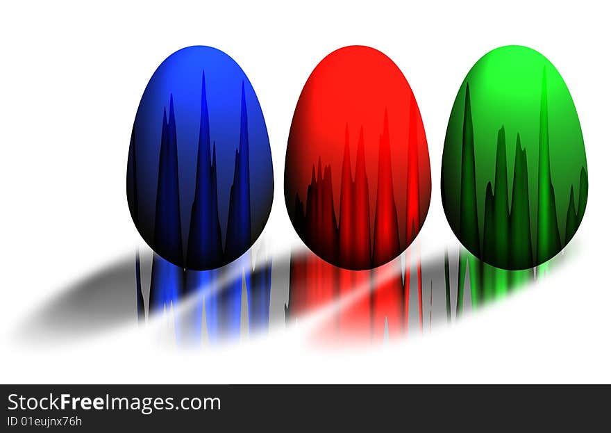 RGB paint eggs