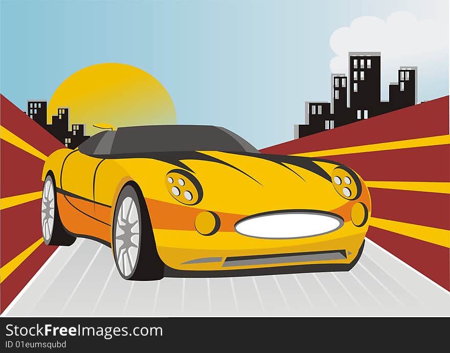 Sports Car Illustration