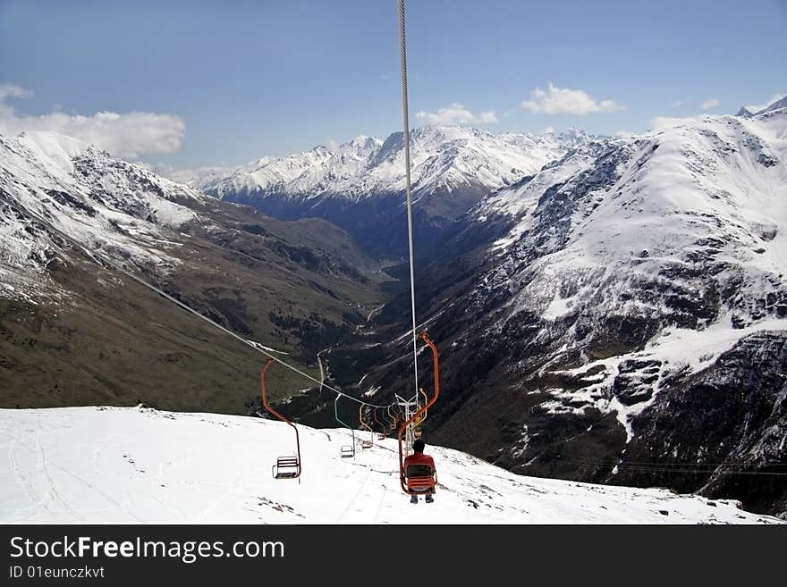 Mountains of Caucasus, Baksanskoe gorge.