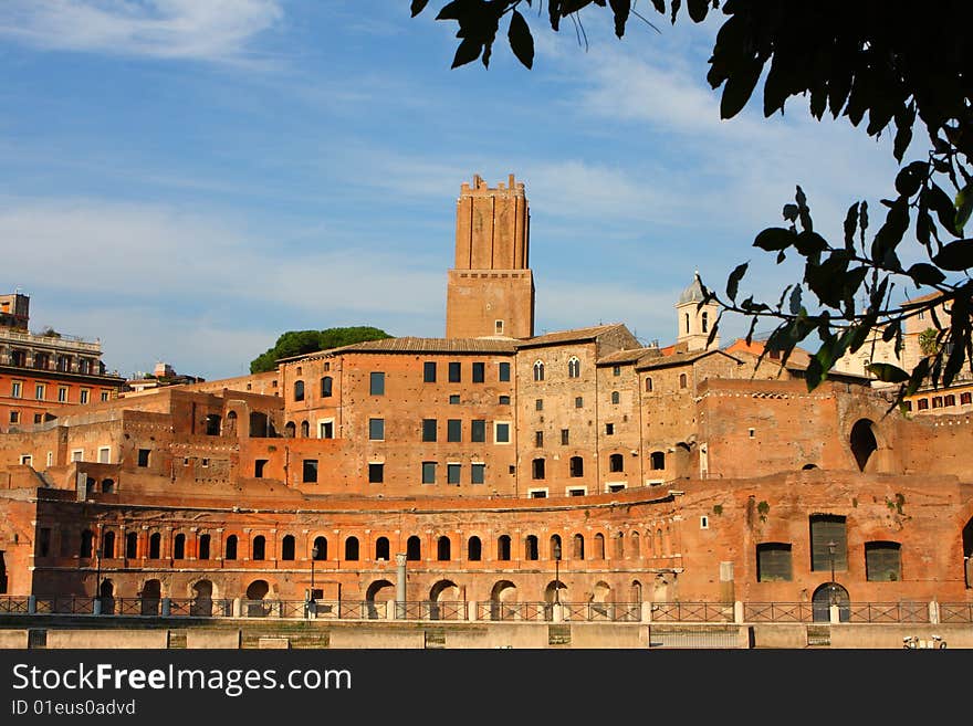 Ancient Trajan's market in Rome