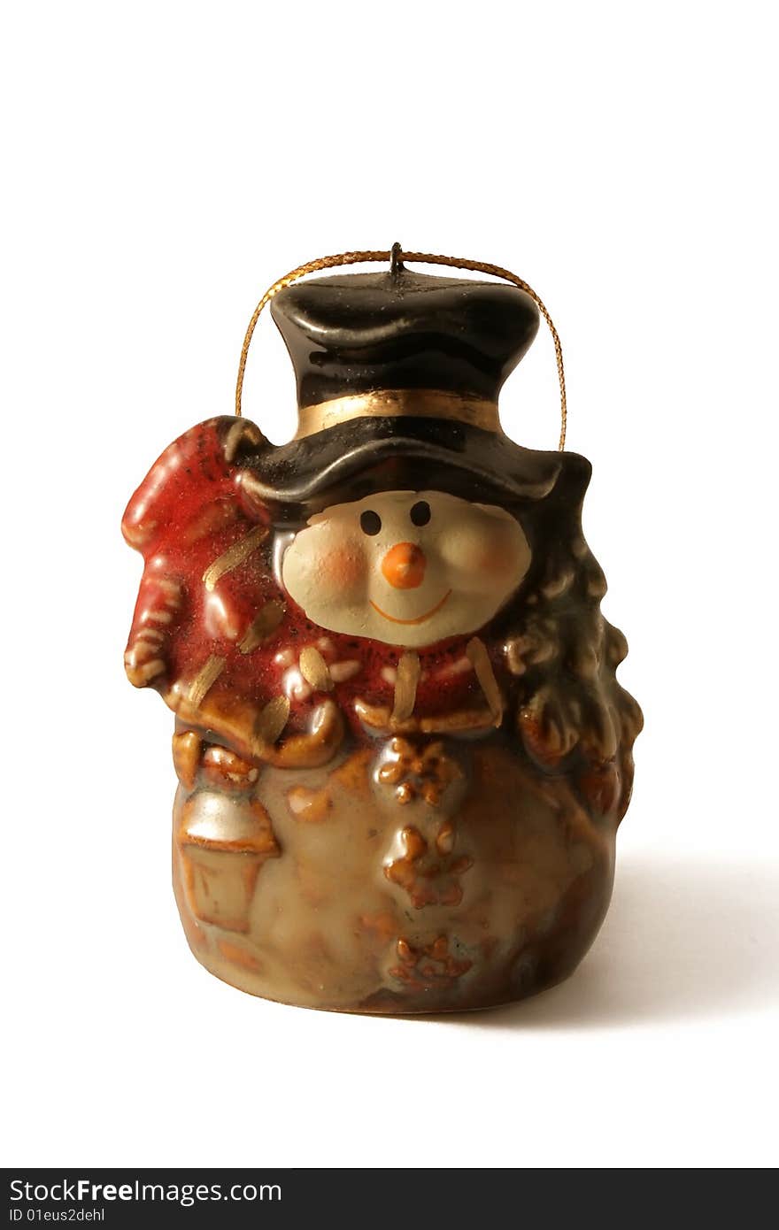 Ceramic figurine of a snowball