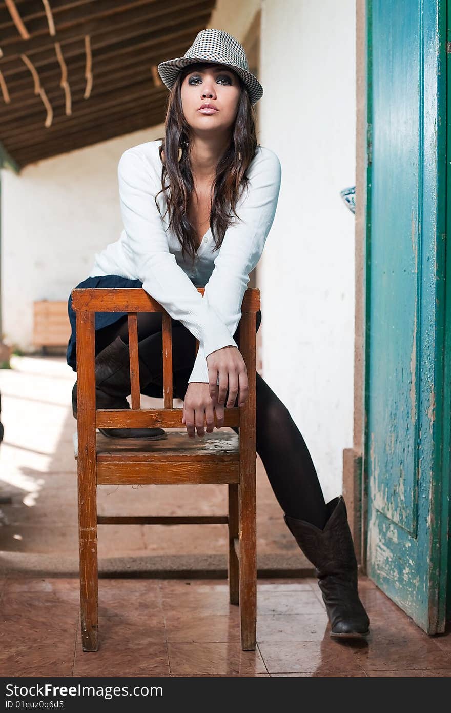 Woman And Hat