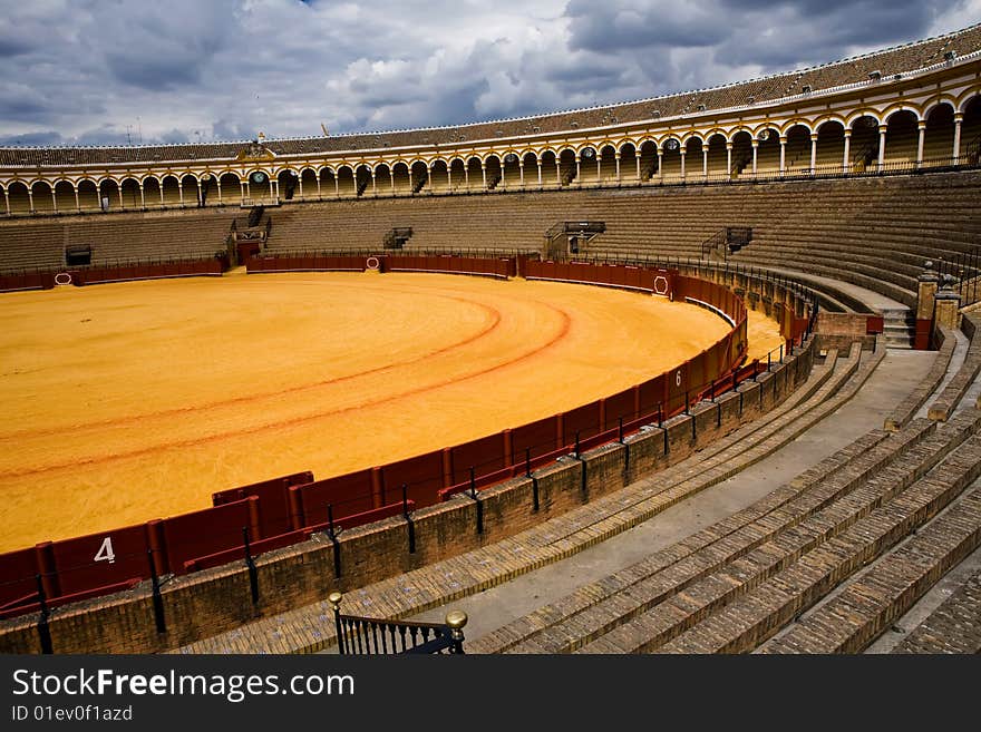 Bullring Plaza de Toros in Sevilla