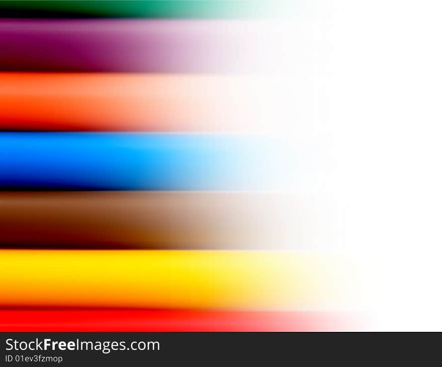 Lines of colors with a dynamic white color in the right. Lines of colors with a dynamic white color in the right