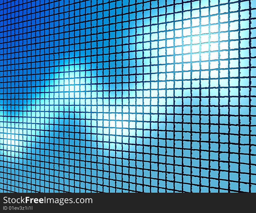 Texture of blue dynamic arrow. Abstract illustration background