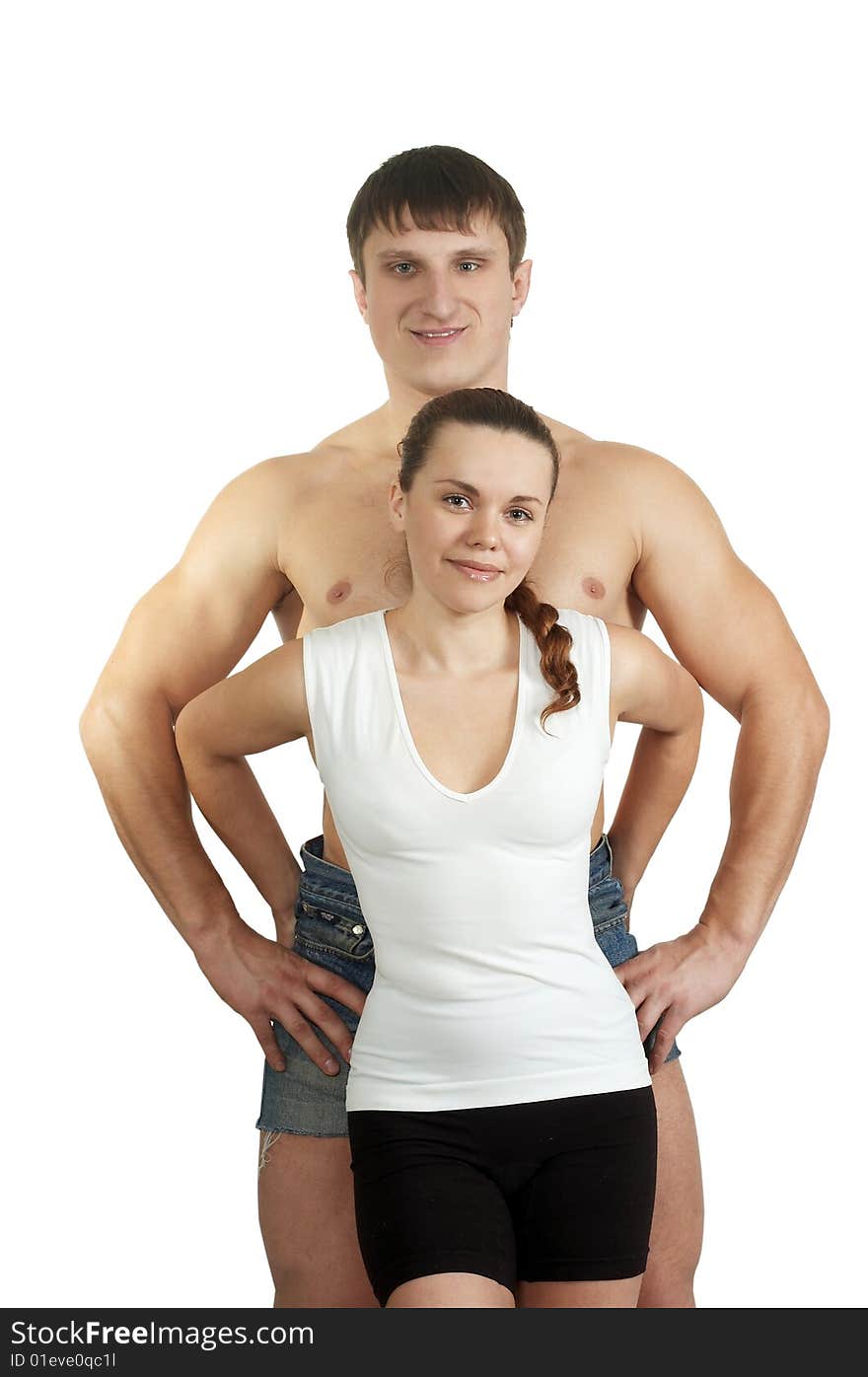 Fitness man and fitness woman