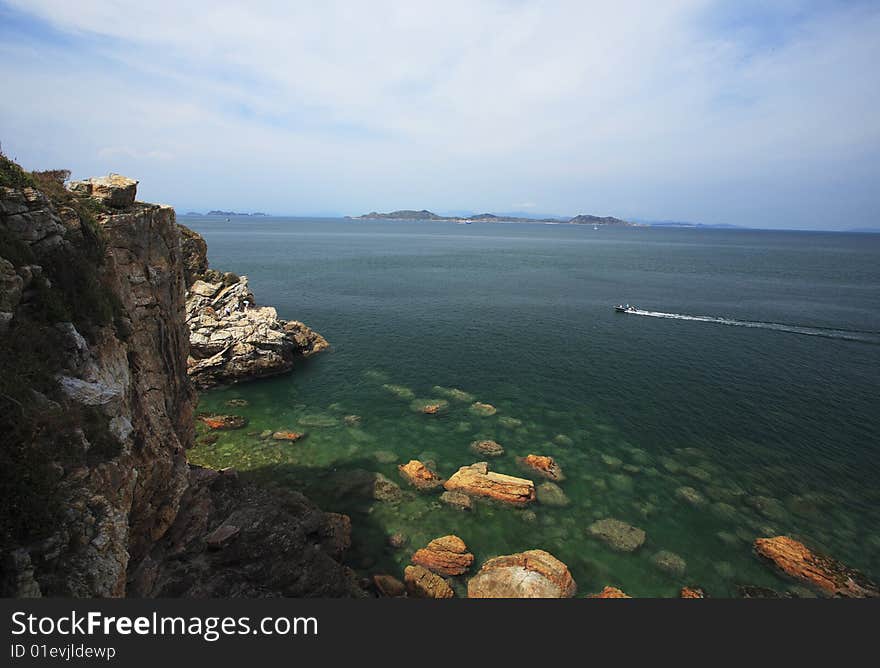 Seaside view in South China