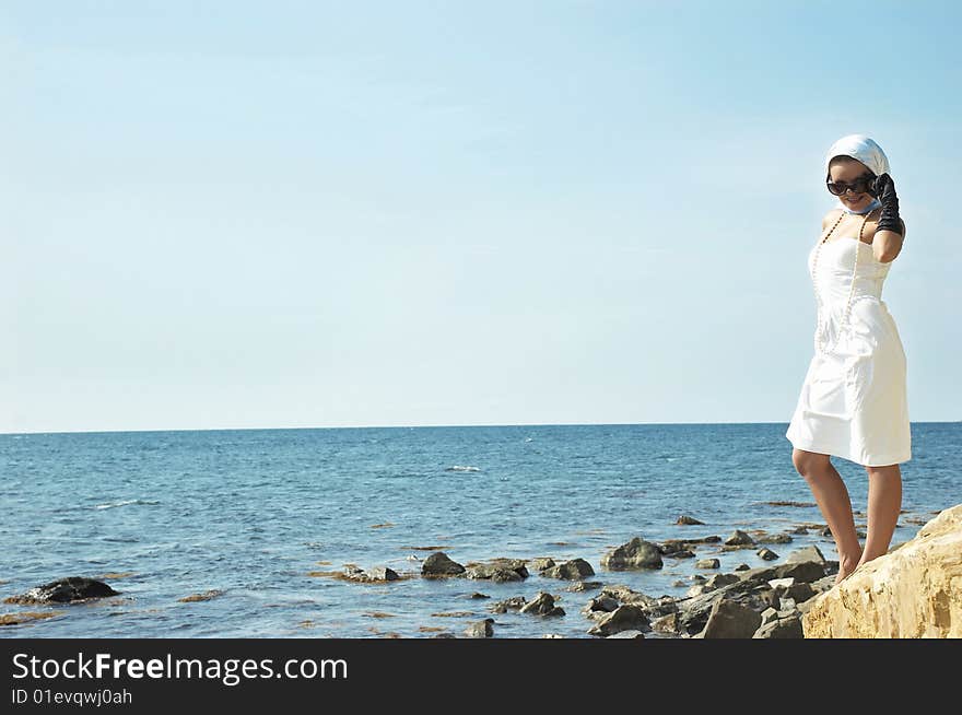 Girl by the sea