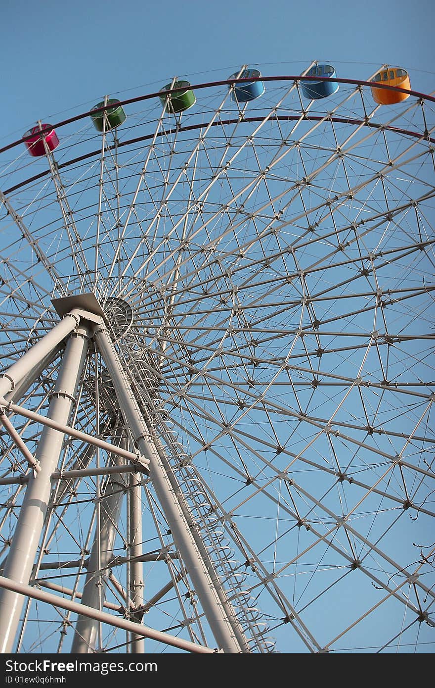 Giant wheel in a park. Giant wheel in a park