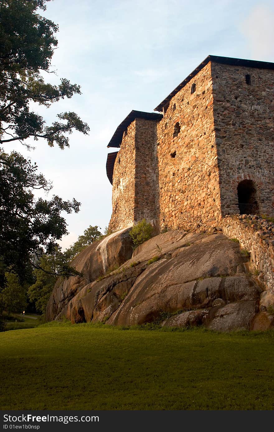 Swedish stone fortress in Finland. Swedish stone fortress in Finland