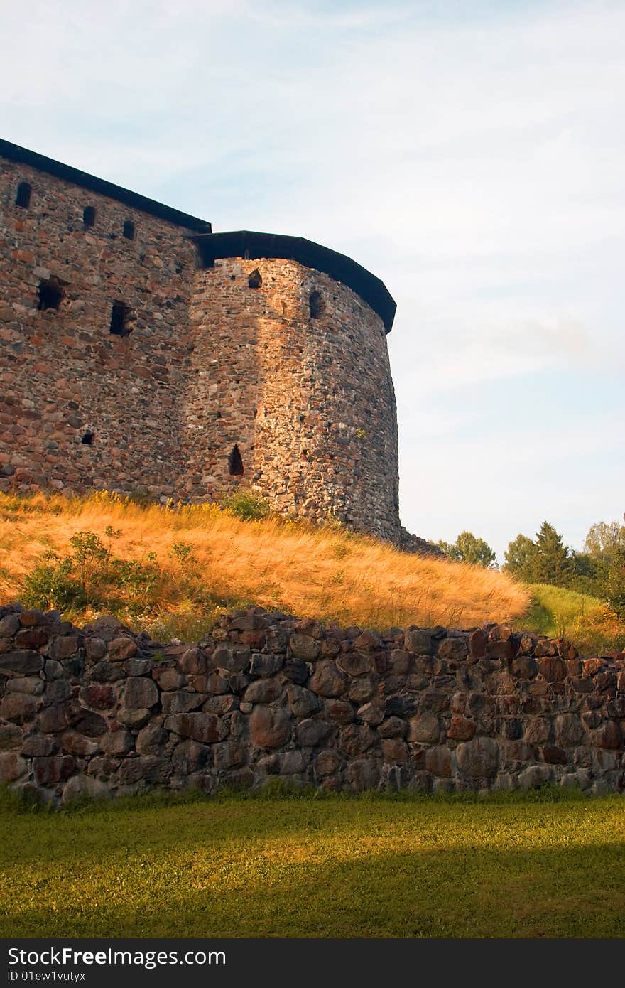 Swedish stone fortress in Finland. Swedish stone fortress in Finland