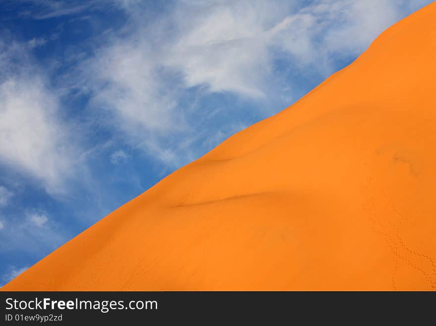 Sahara desert (Erg Chebbi near Merzouga in Morocco)