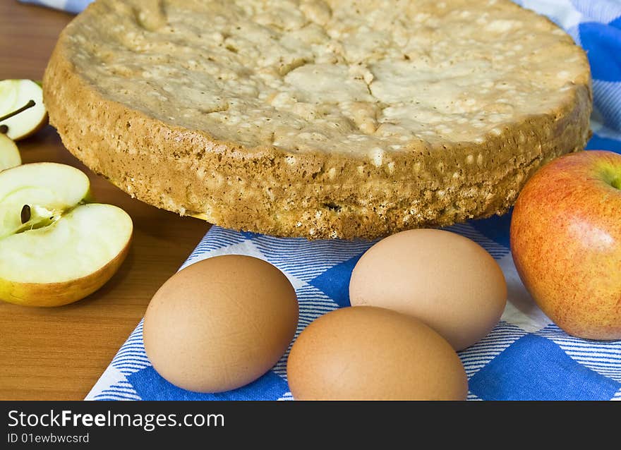 Apple pie and eggs