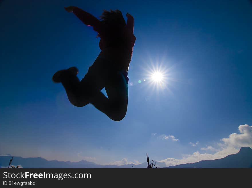 A Jumpping Girl