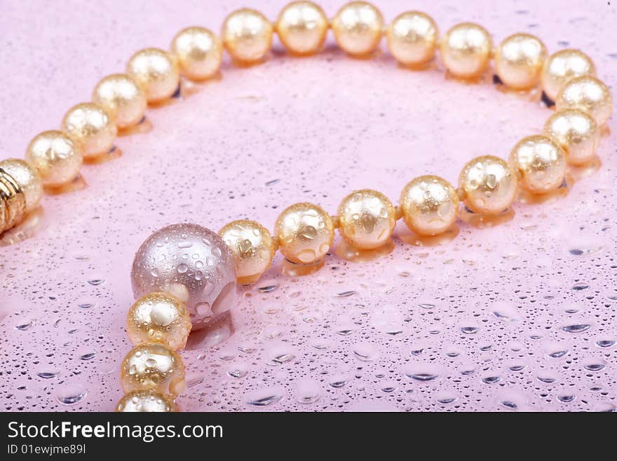 Pearls On Pink