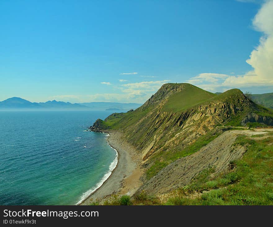 Landscape in Ordjonikidze, Crimea, Ukraine. Landscape in Ordjonikidze, Crimea, Ukraine