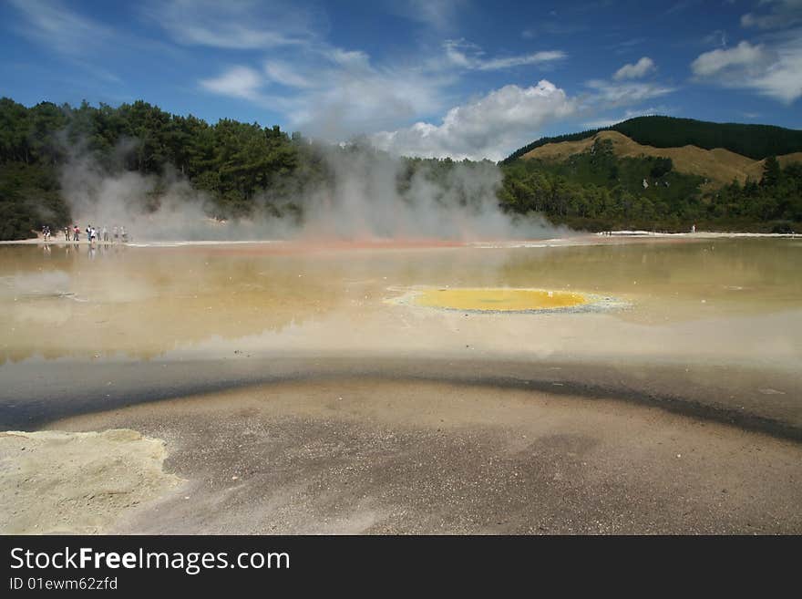 Steaming artist pallete of Wai O Tapu
Taupo, New Zealand. Steaming artist pallete of Wai O Tapu
Taupo, New Zealand