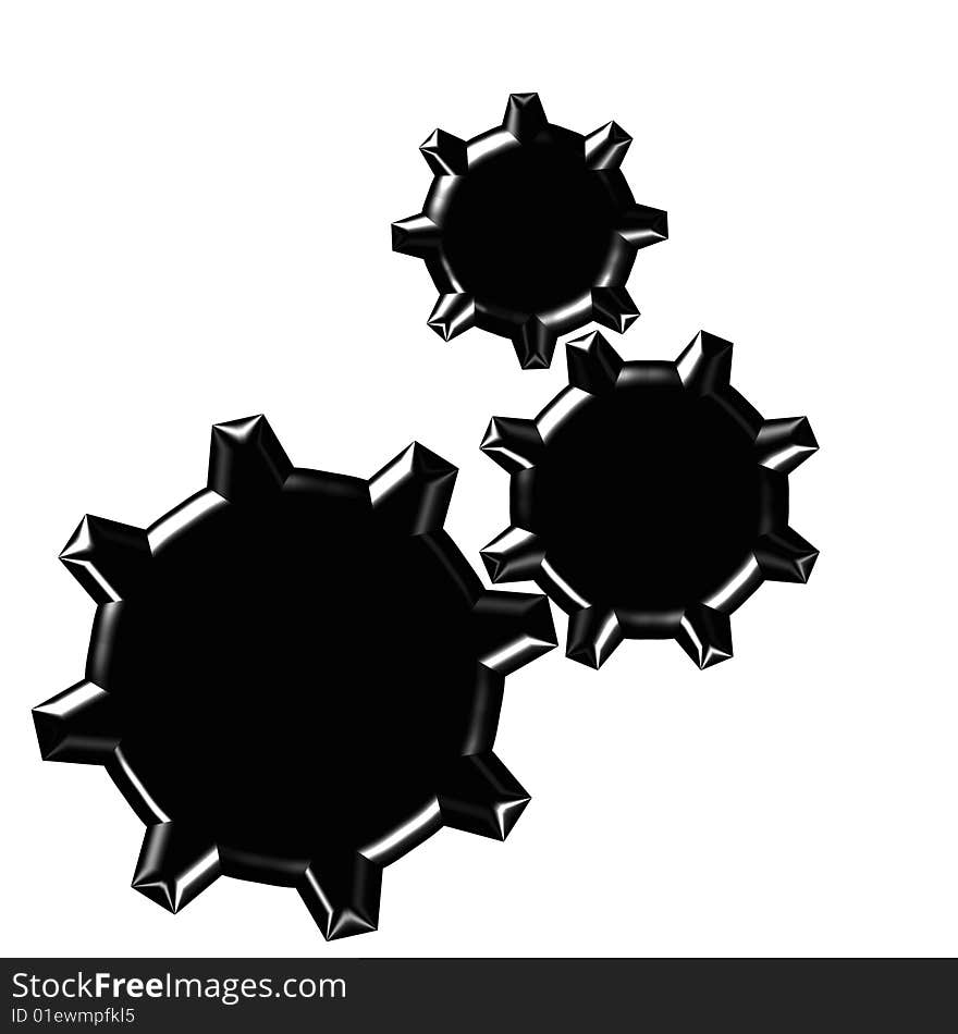 Gears - a computer generated image