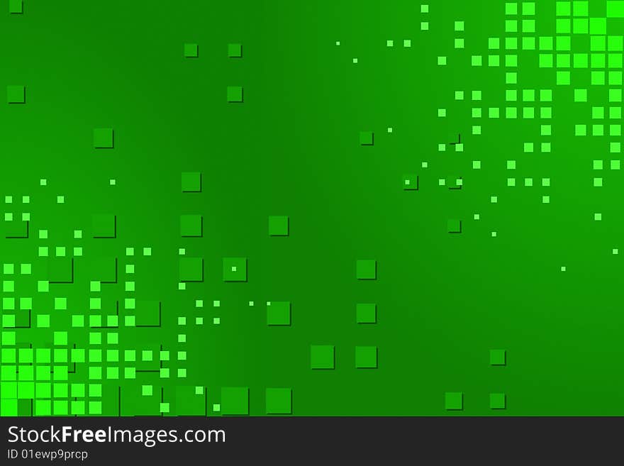 Vector illustration of Abstract Green