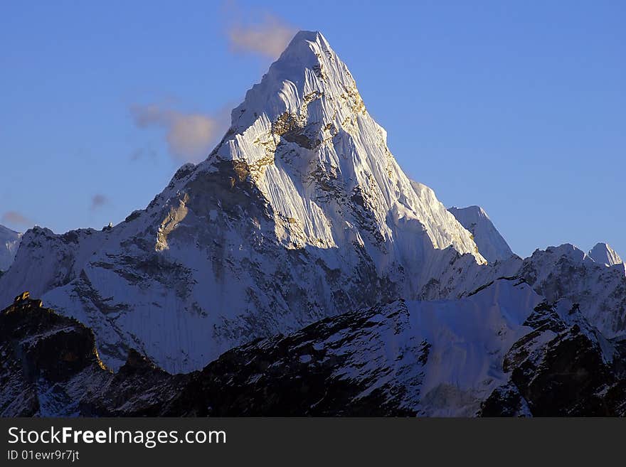 Nepalese Landscape With Ama Dablan 6856