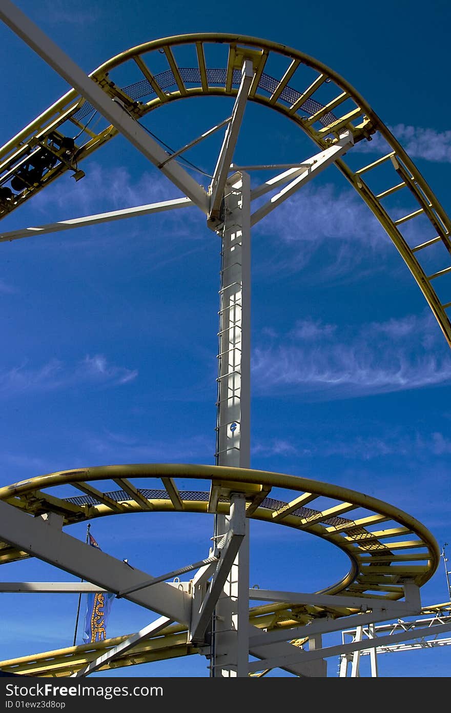 The small rollercoaster at pier