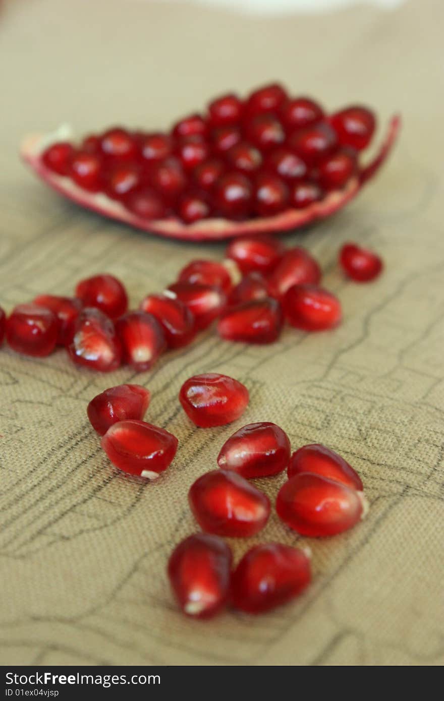 Red tears pomegranate. Vitamins and health