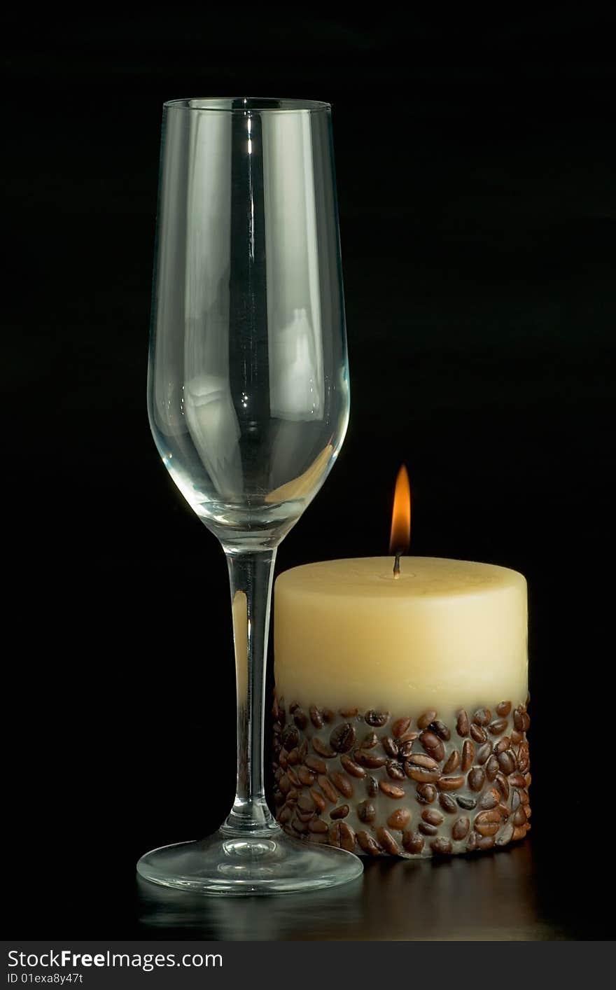 Glass And  Candle