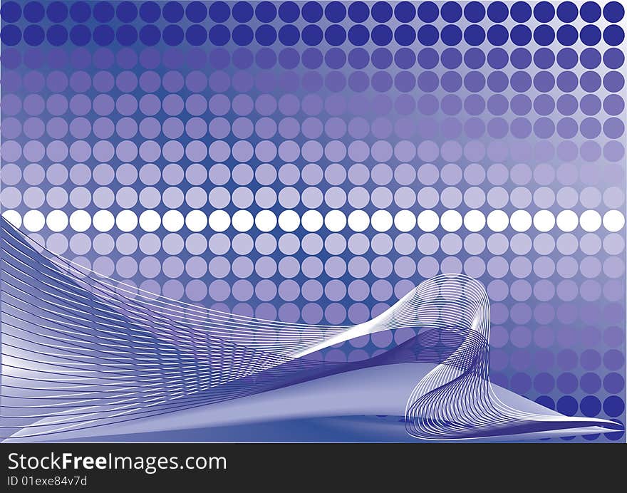 Blue abstract decorative background vector