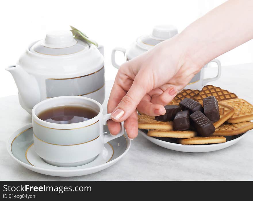 Beautiful still life composition of tea. Beautiful still life composition of tea