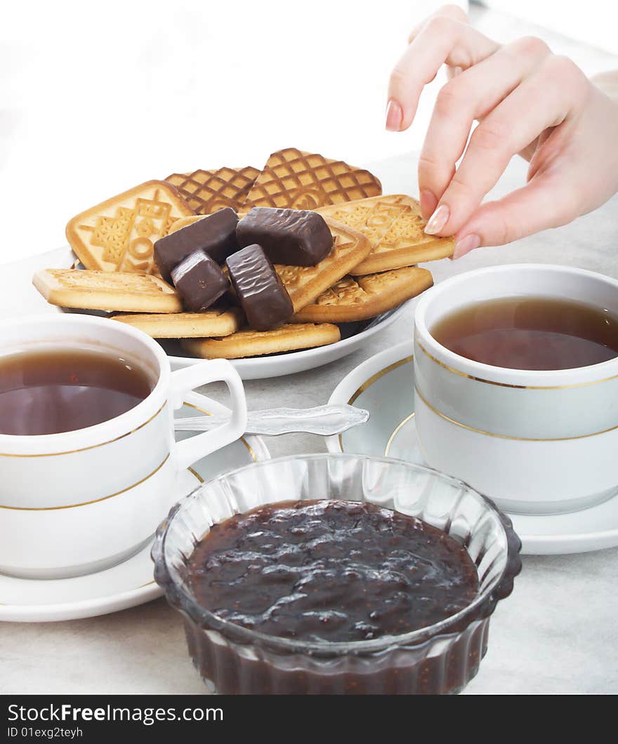 Beautiful still life composition of tea. Beautiful still life composition of tea