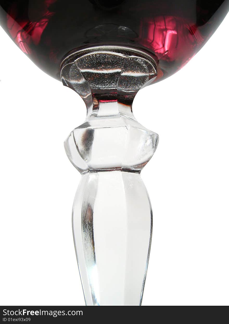 Red wine in glass