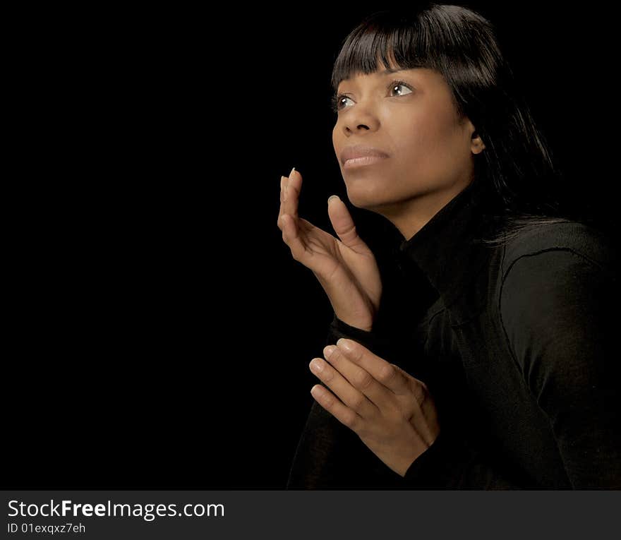 Beautiful Image of a afro American Woman. Beautiful Image of a afro American Woman