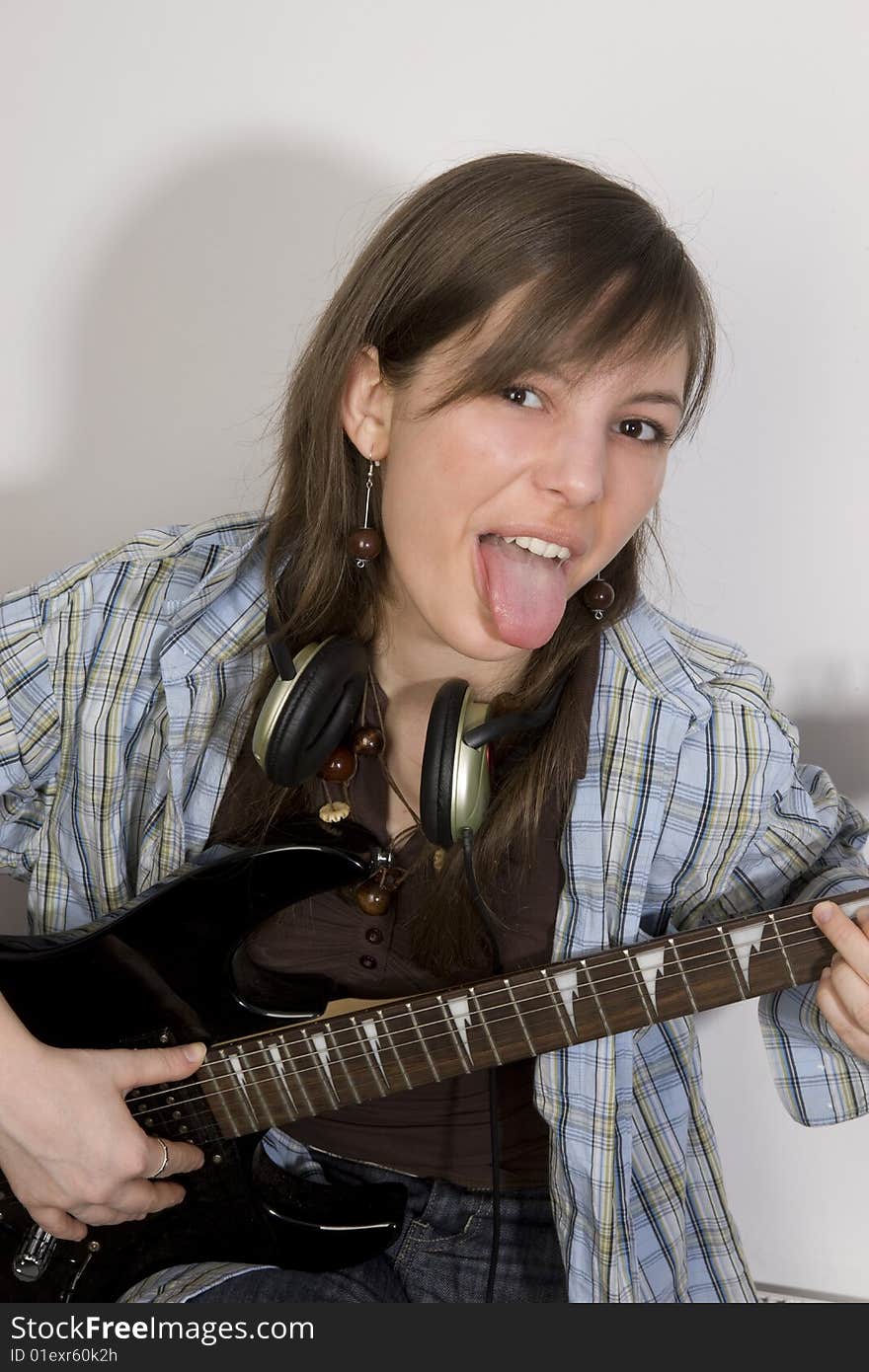 Guitar woman