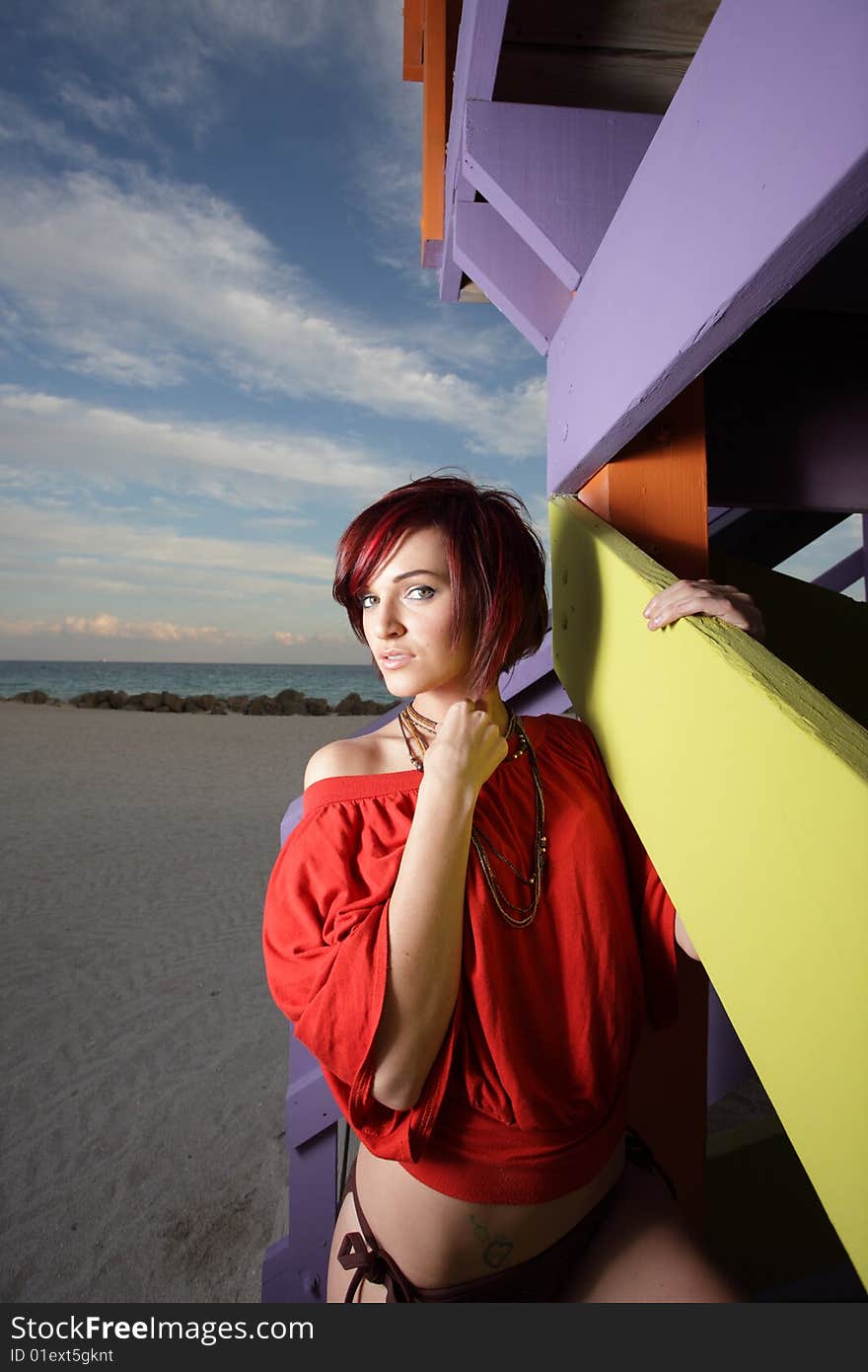 Beautiful young woman posing for the shot. Beautiful young woman posing for the shot