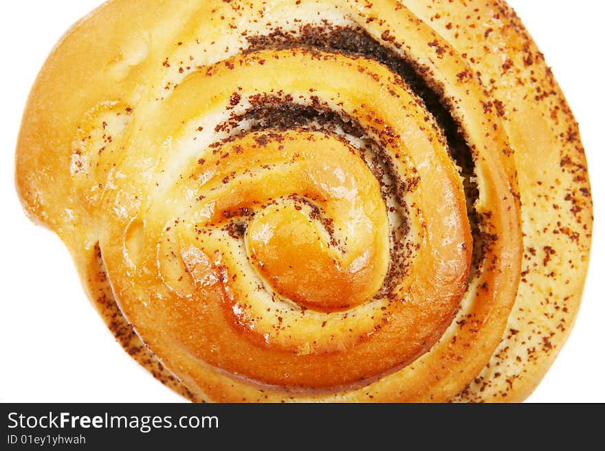 Fresh Tasty Cookie On White Background